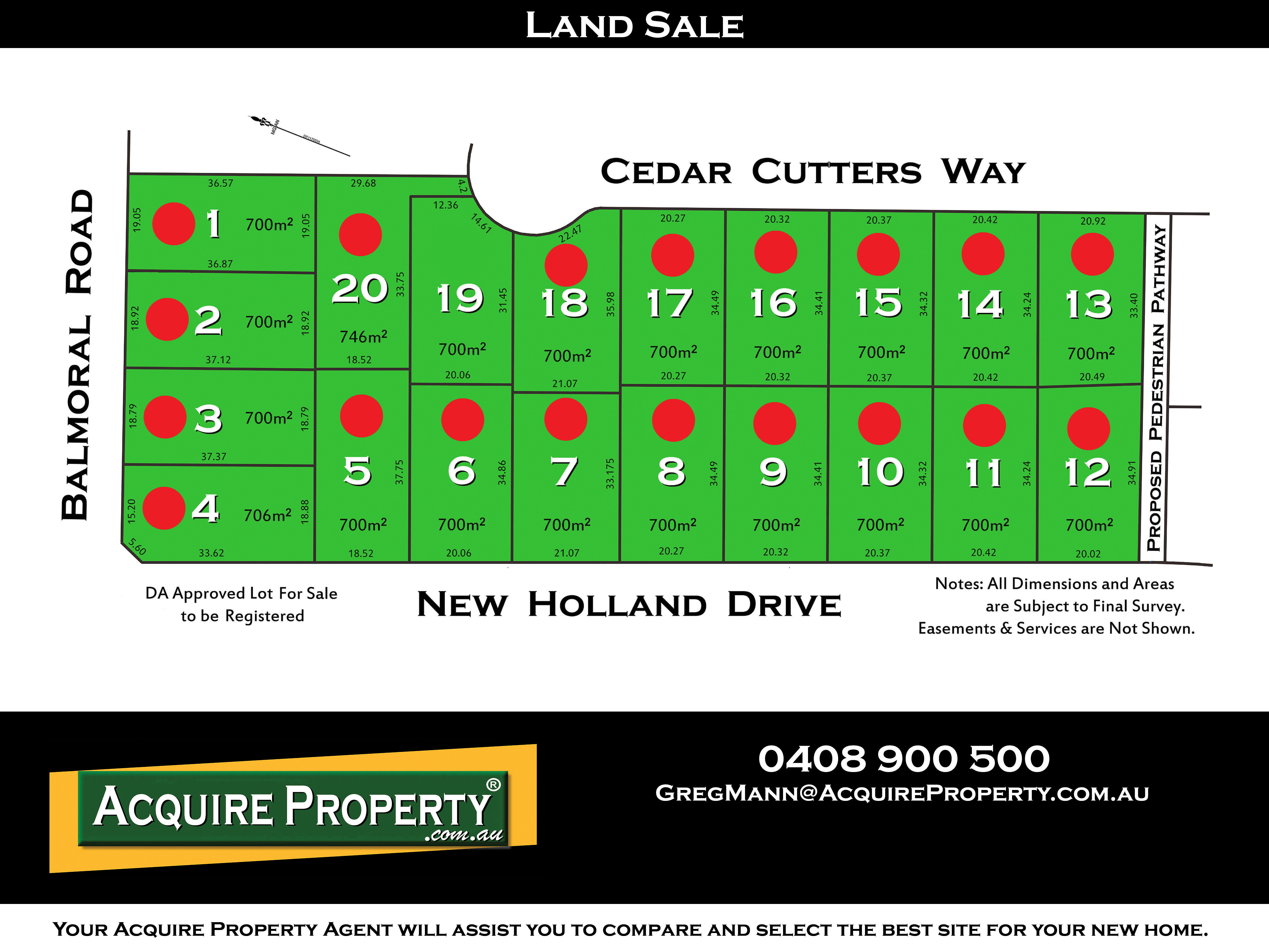 Acquire Property Premium Bella Vista Land SOLD