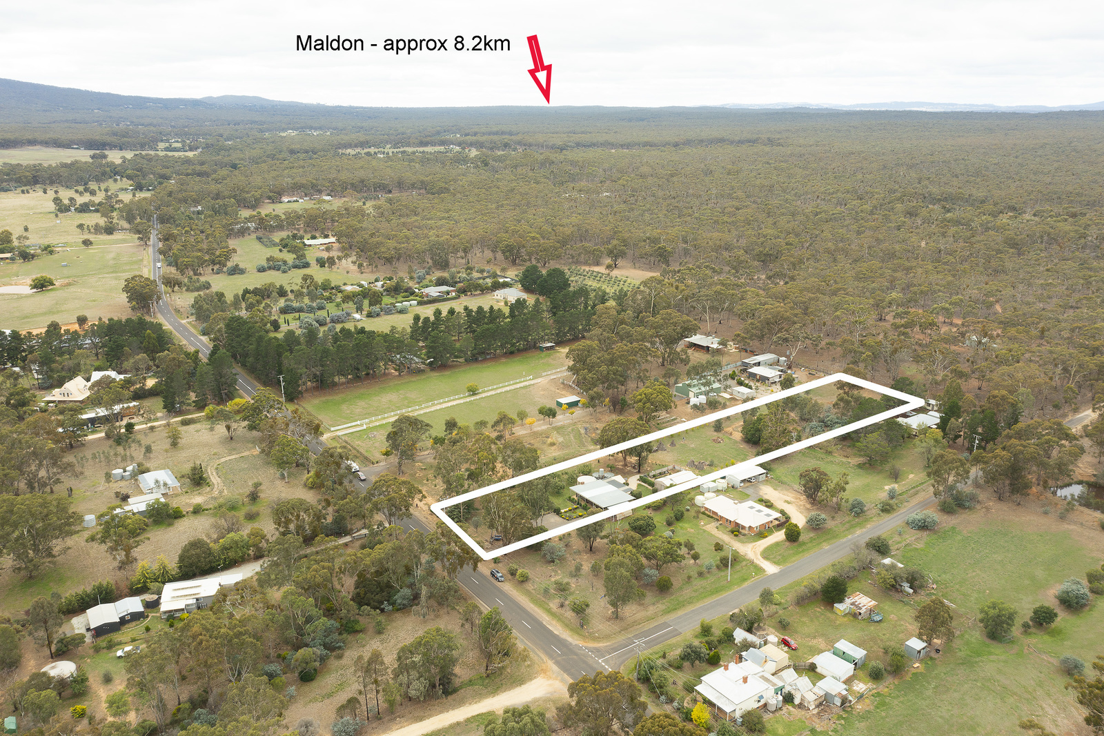 Maldon area under 560k........HOUSE, 2 ACRES, BIG SHED, 3 BED, FLAT