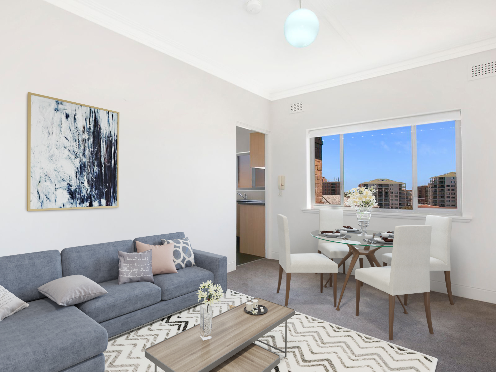 Den Property Group “BEAUTIFUL SUNLIT TOP FLOOR APARTMENT”