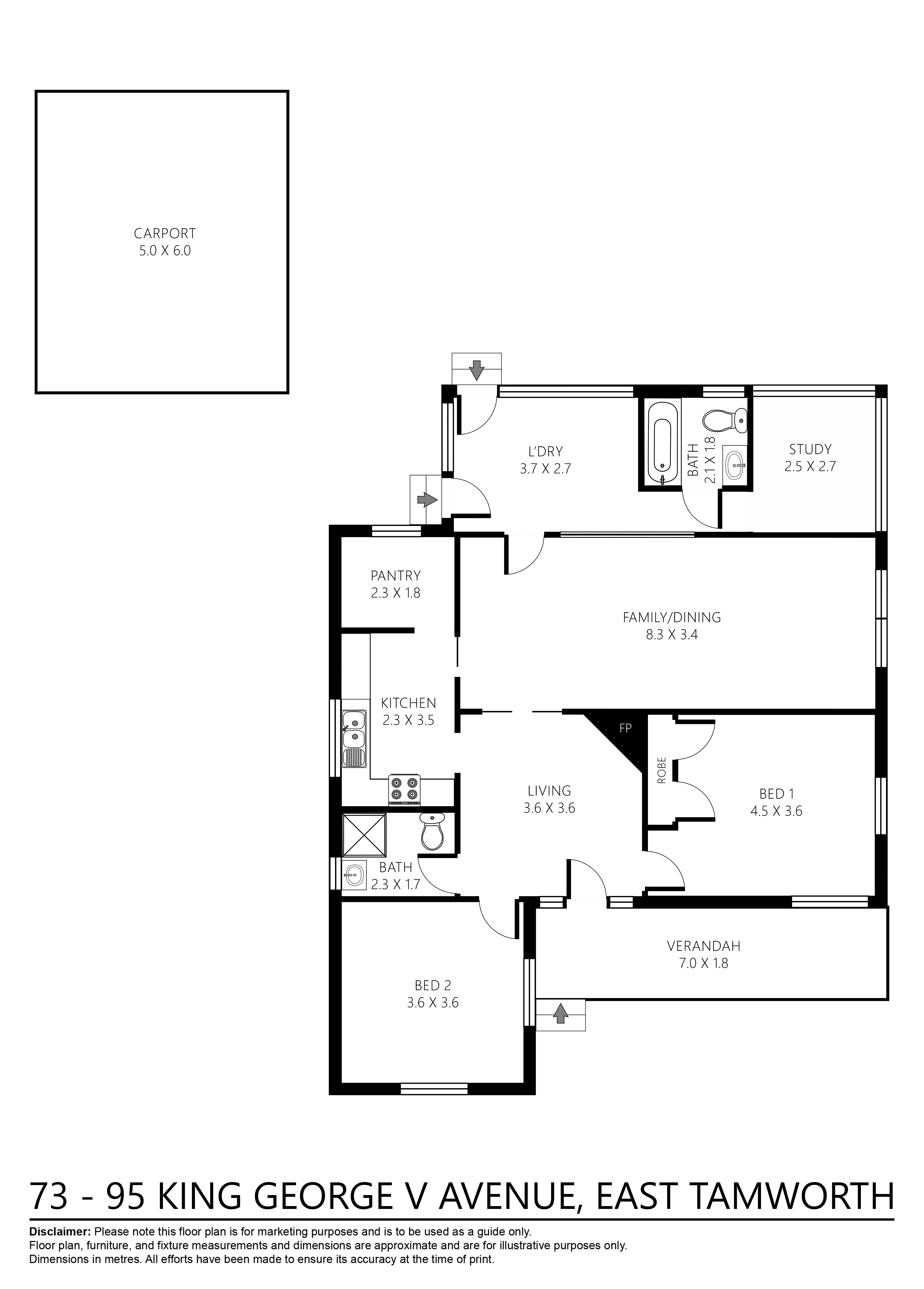 73-95 King George V Ave, Tamworth For Sale by Farmbuy.com - floorplan 1