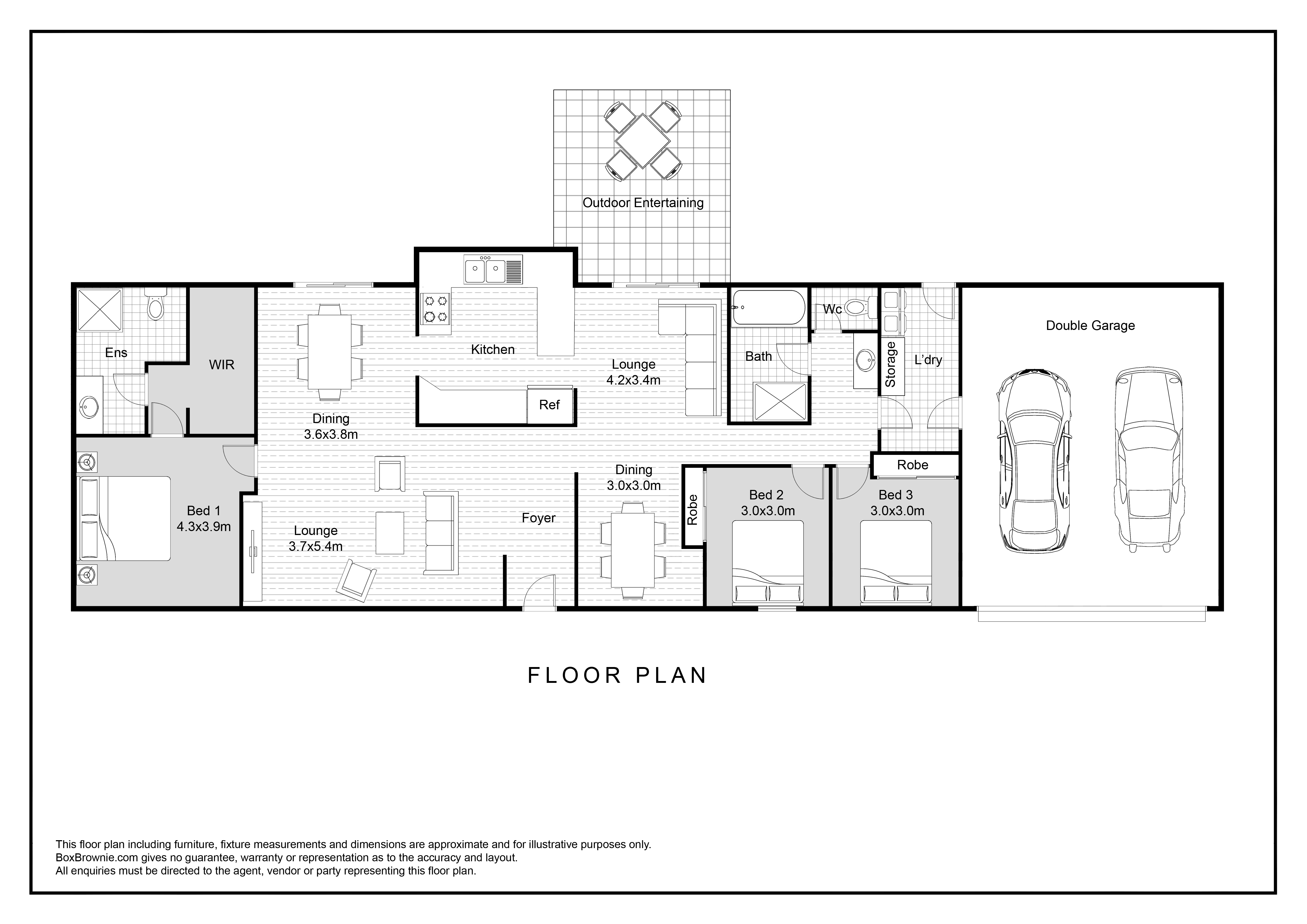 46 Ettrick Road, Kyogle For Sale by Farmbuy.com - floorplan 1