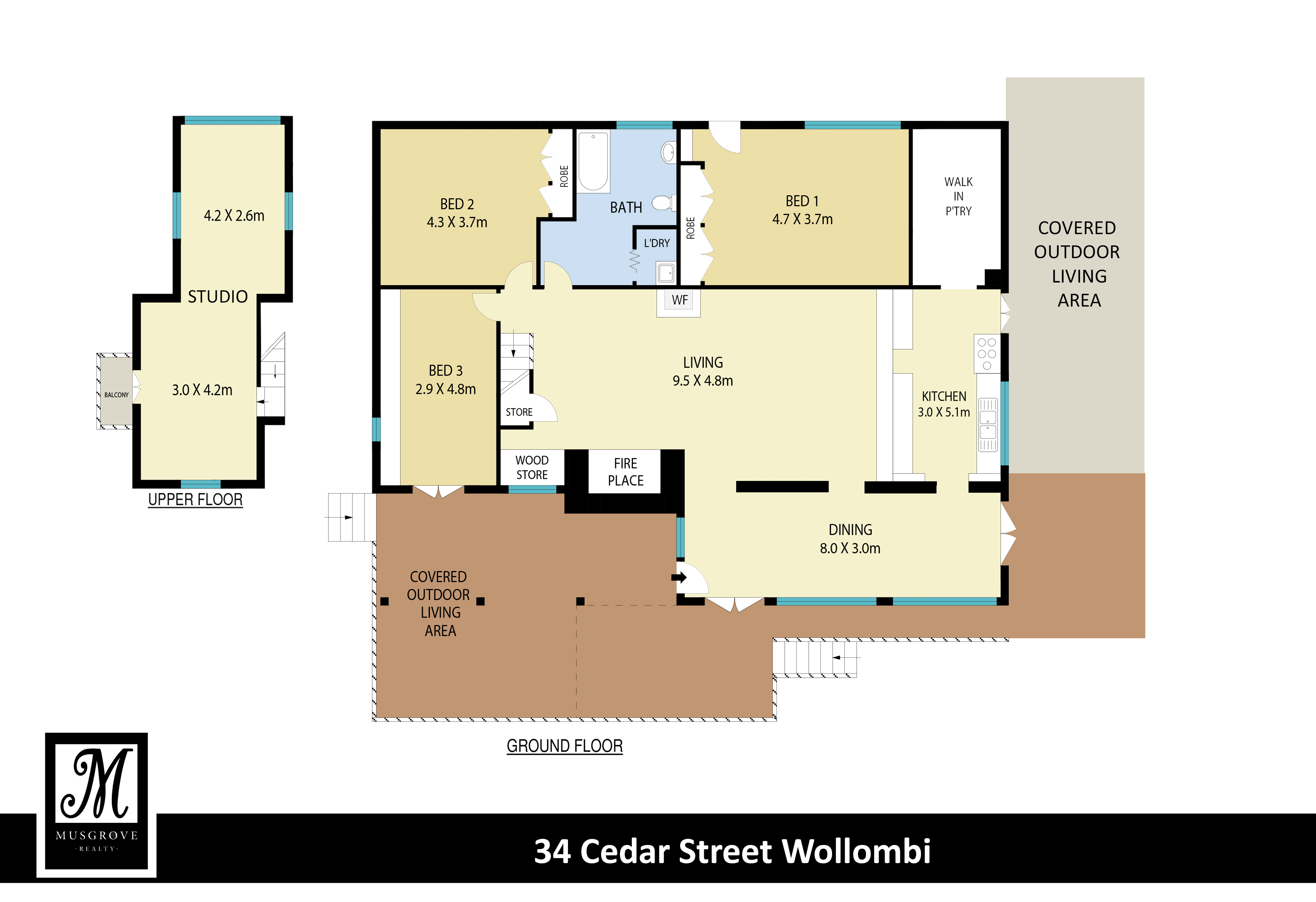 34 Cedar Street, Wollombi For Sale by Farmbuy.com - floorplan 1