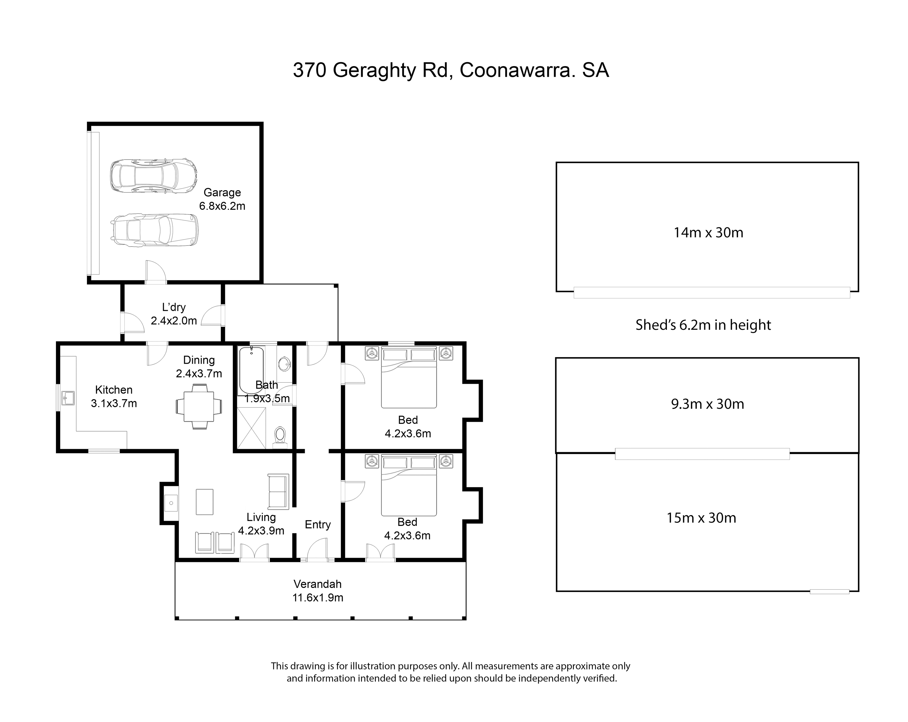 370 Geraghty Rd, Coonawarra For Sale by Farmbuy.com - floorplan 1