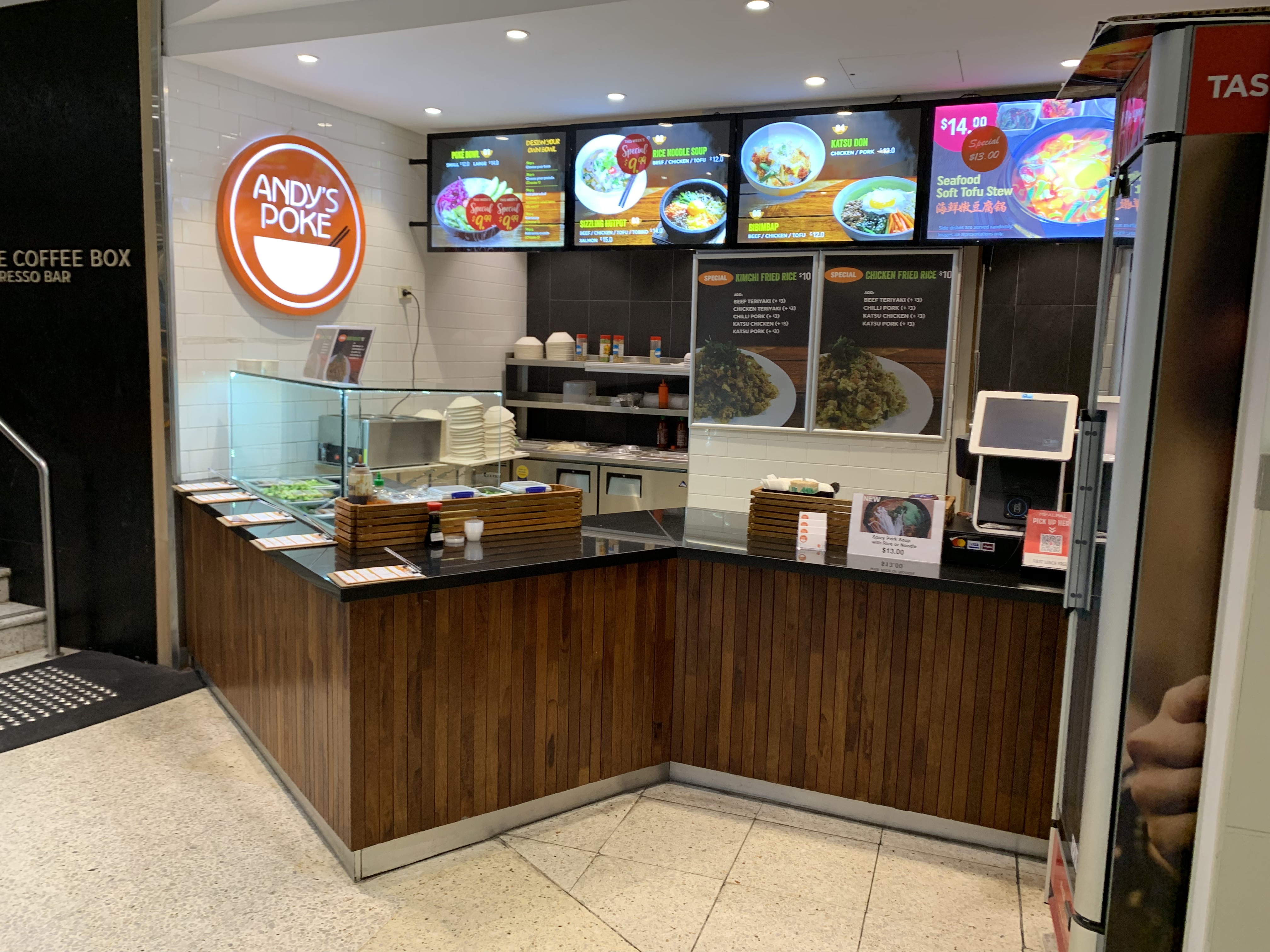 Andy's Poke Bowl Takeaway Restaurant in Sydney CBD Food Court 5 Day